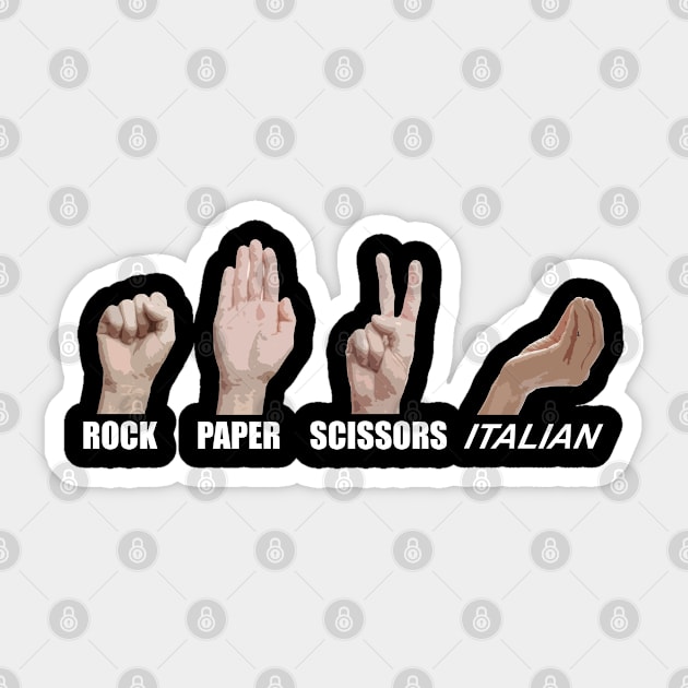 ROCK PAPER SCISSORS ITALIAN 2 Sticker by giovanniiiii